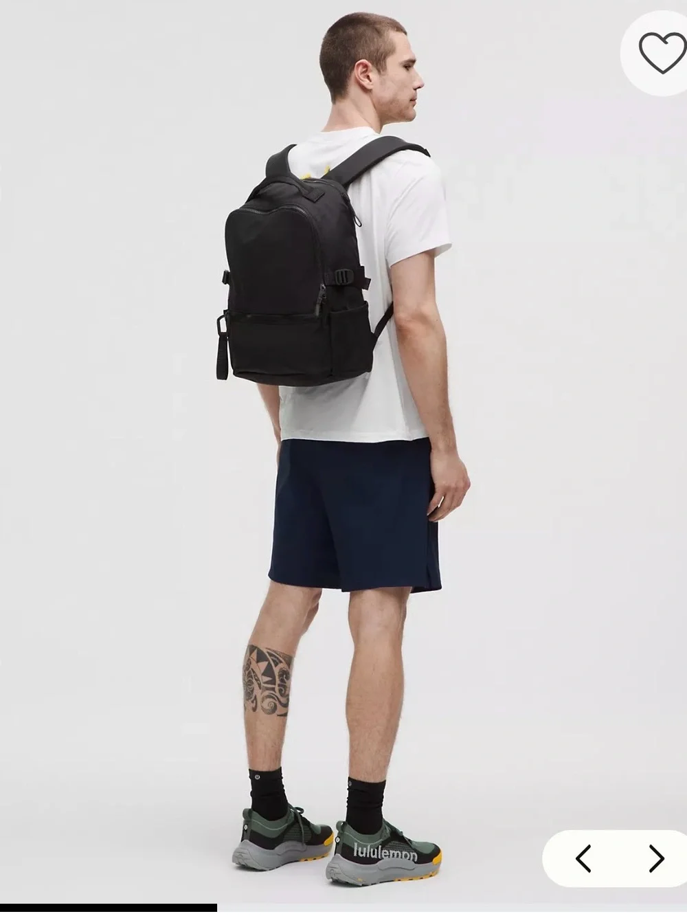 lululemon Men’s Black New Crew Backpack - Picture 2 of 6